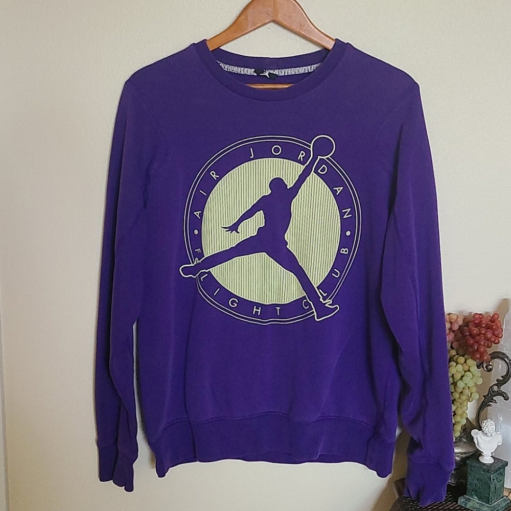 Air jordan flight club logo sweatshirt mens large